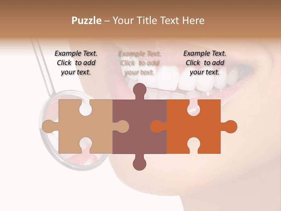 White Dentist Smile PowerPoint Template