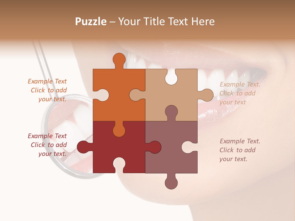 White Dentist Smile PowerPoint Template