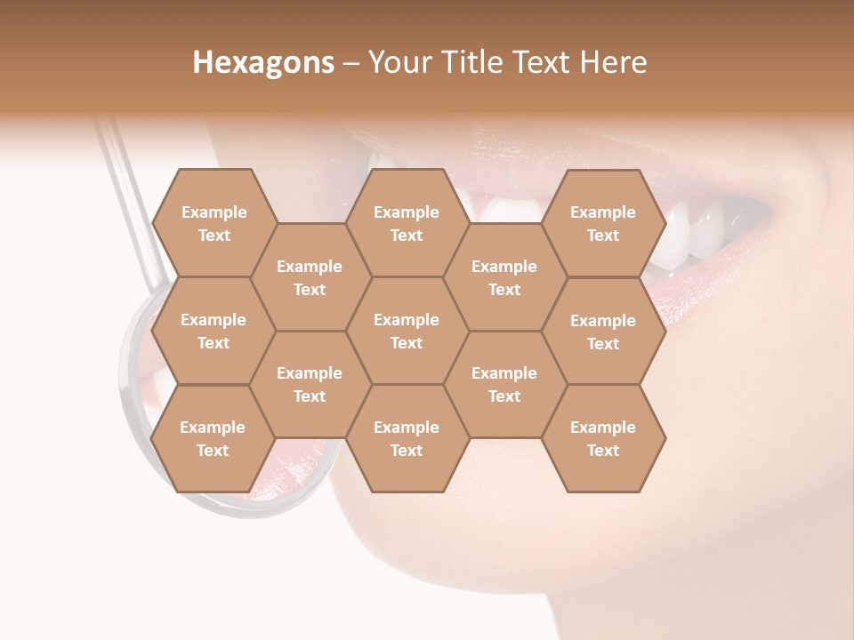 White Dentist Smile PowerPoint Template