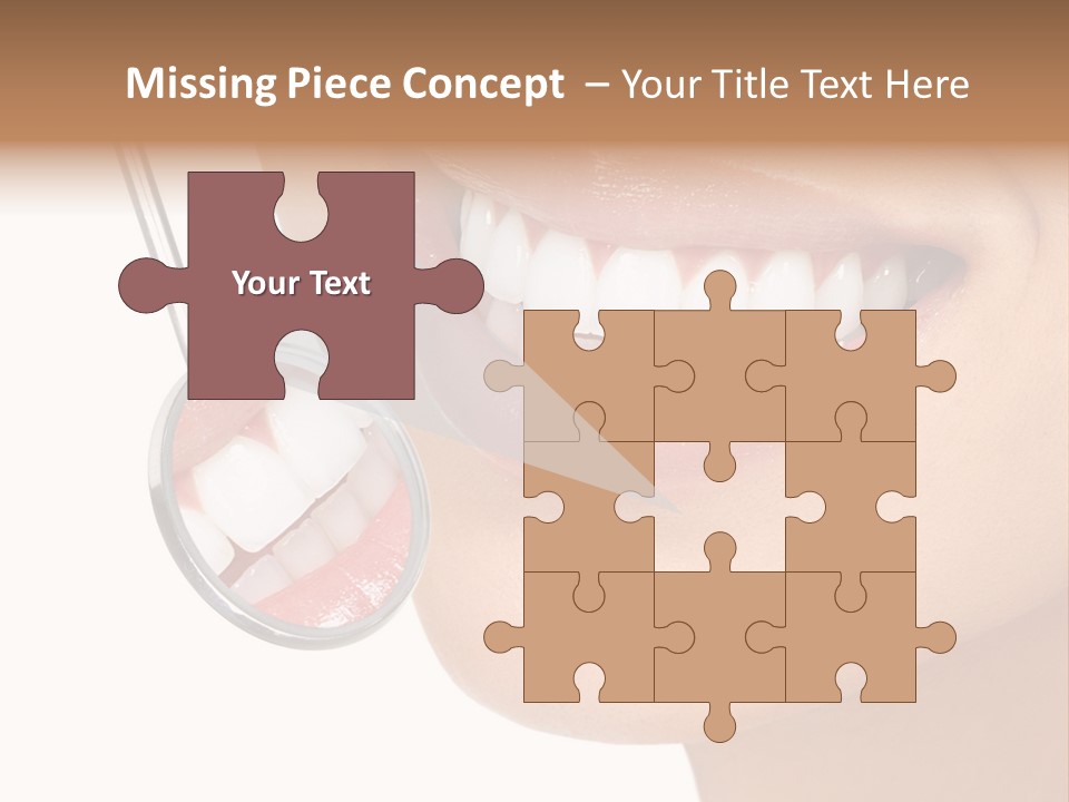 White Dentist Smile PowerPoint Template