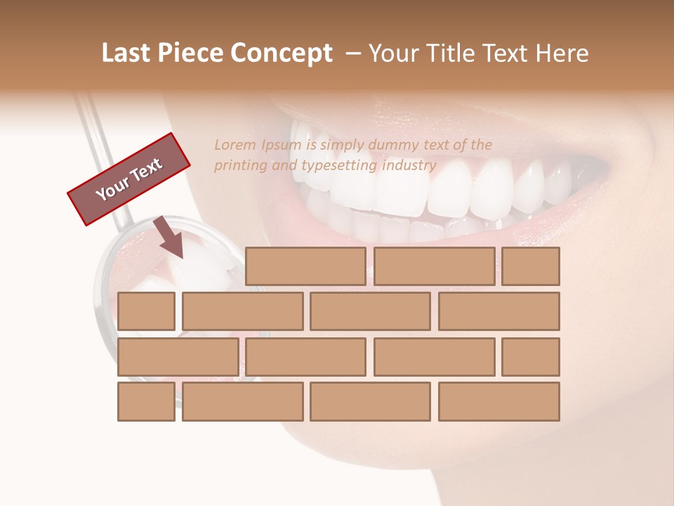 White Dentist Smile PowerPoint Template
