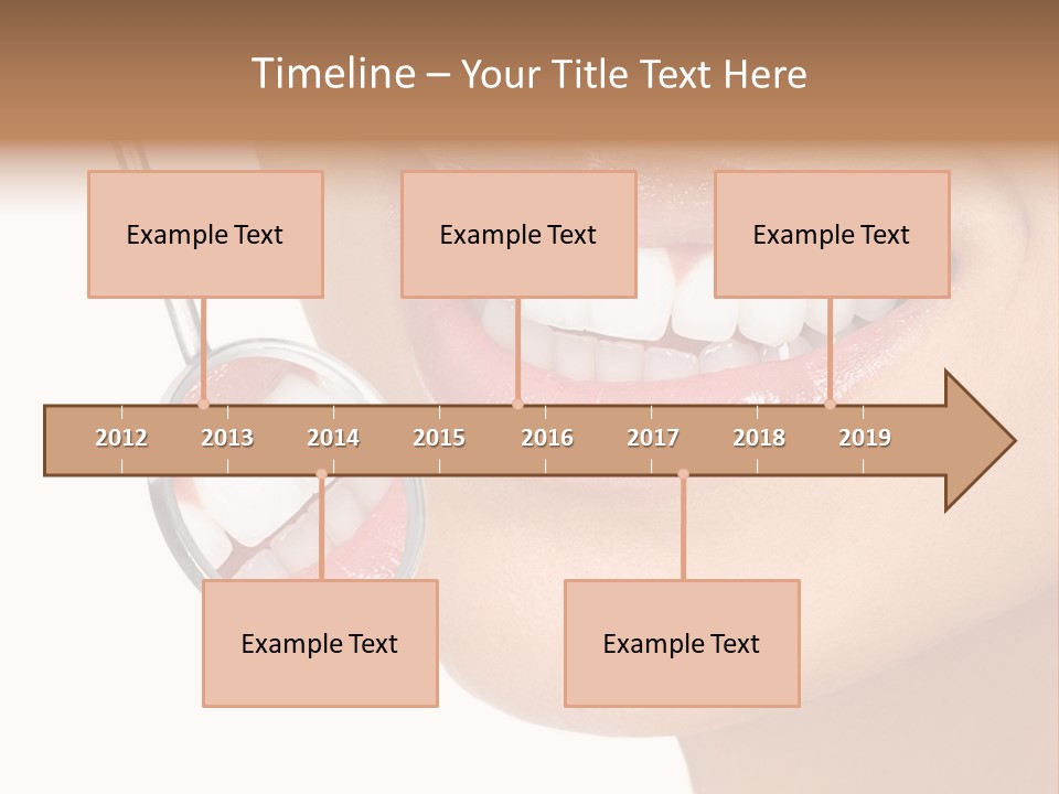 White Dentist Smile PowerPoint Template