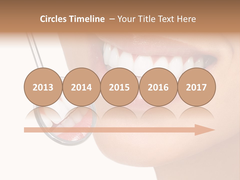 White Dentist Smile PowerPoint Template