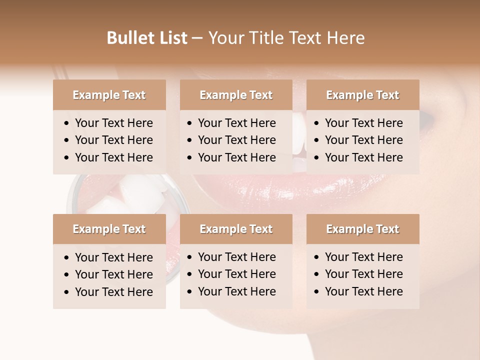 White Dentist Smile PowerPoint Template