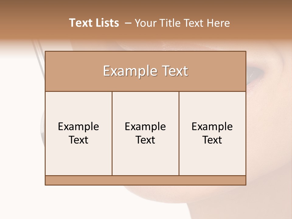 White Dentist Smile PowerPoint Template
