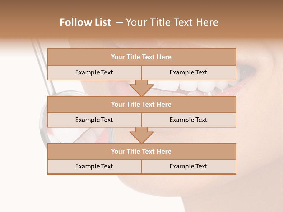 White Dentist Smile PowerPoint Template