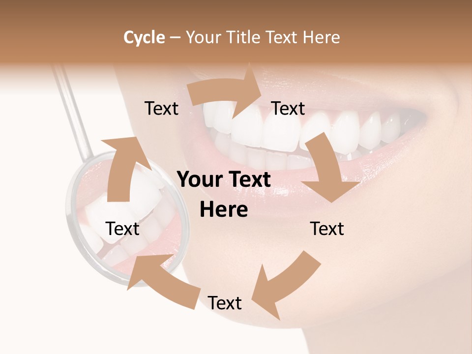 White Dentist Smile PowerPoint Template