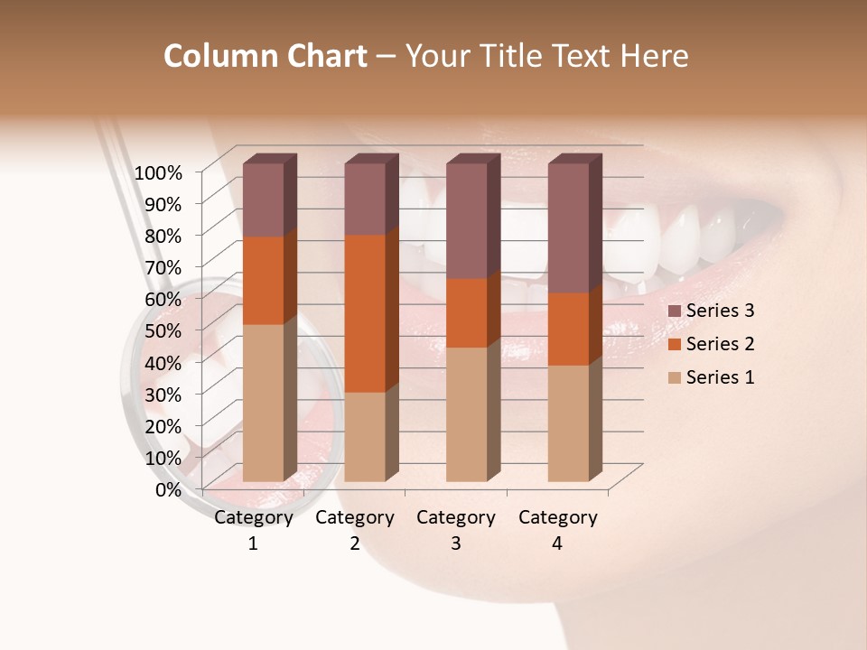 White Dentist Smile PowerPoint Template