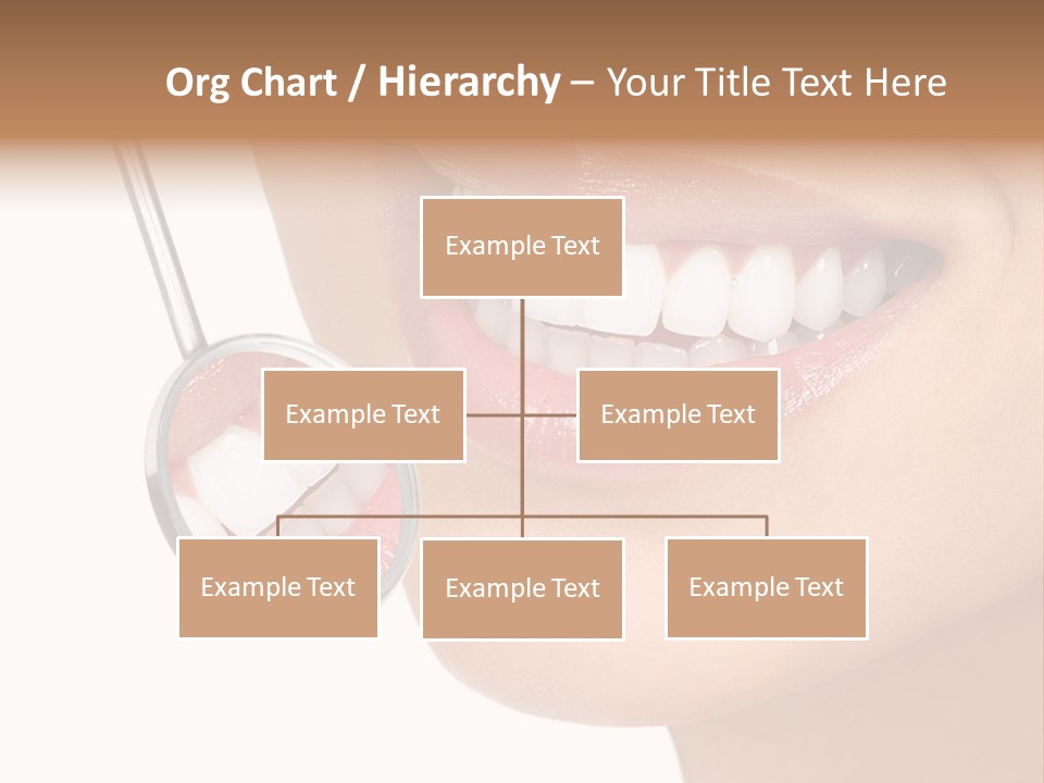 White Dentist Smile PowerPoint Template