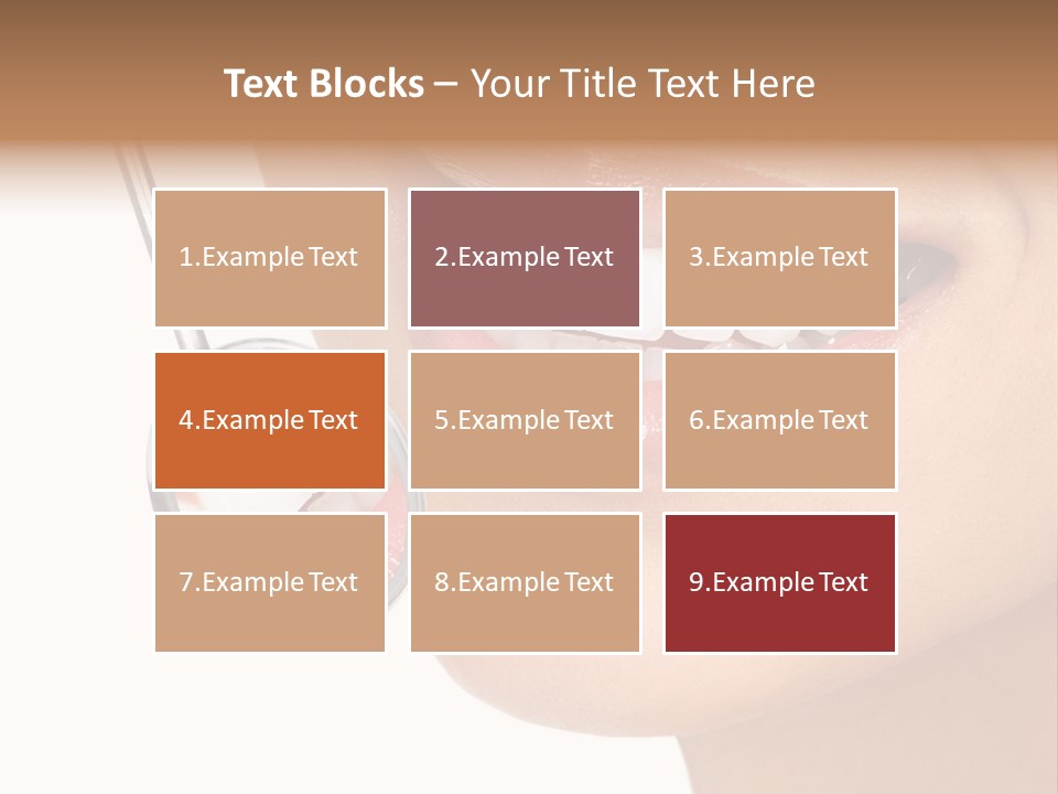 White Dentist Smile PowerPoint Template