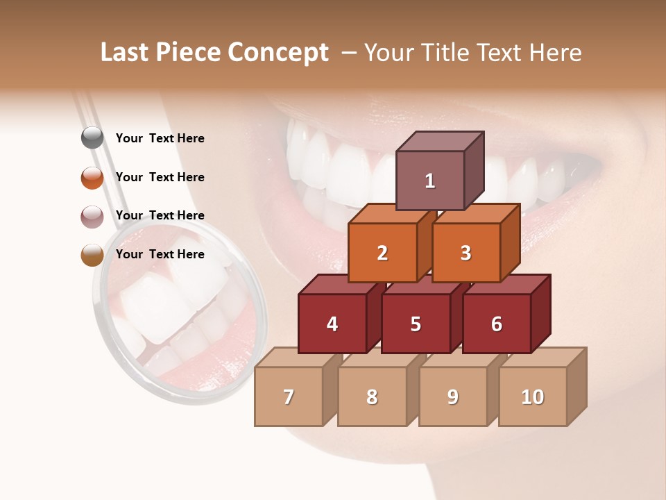 White Dentist Smile PowerPoint Template