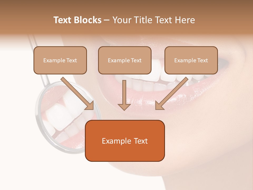 White Dentist Smile PowerPoint Template