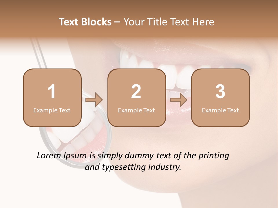 White Dentist Smile PowerPoint Template