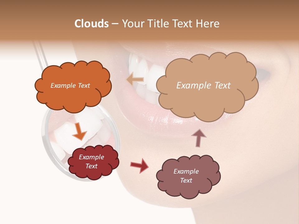 White Dentist Smile PowerPoint Template