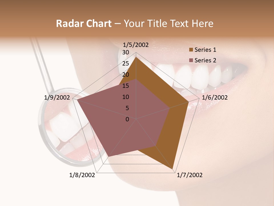 White Dentist Smile PowerPoint Template
