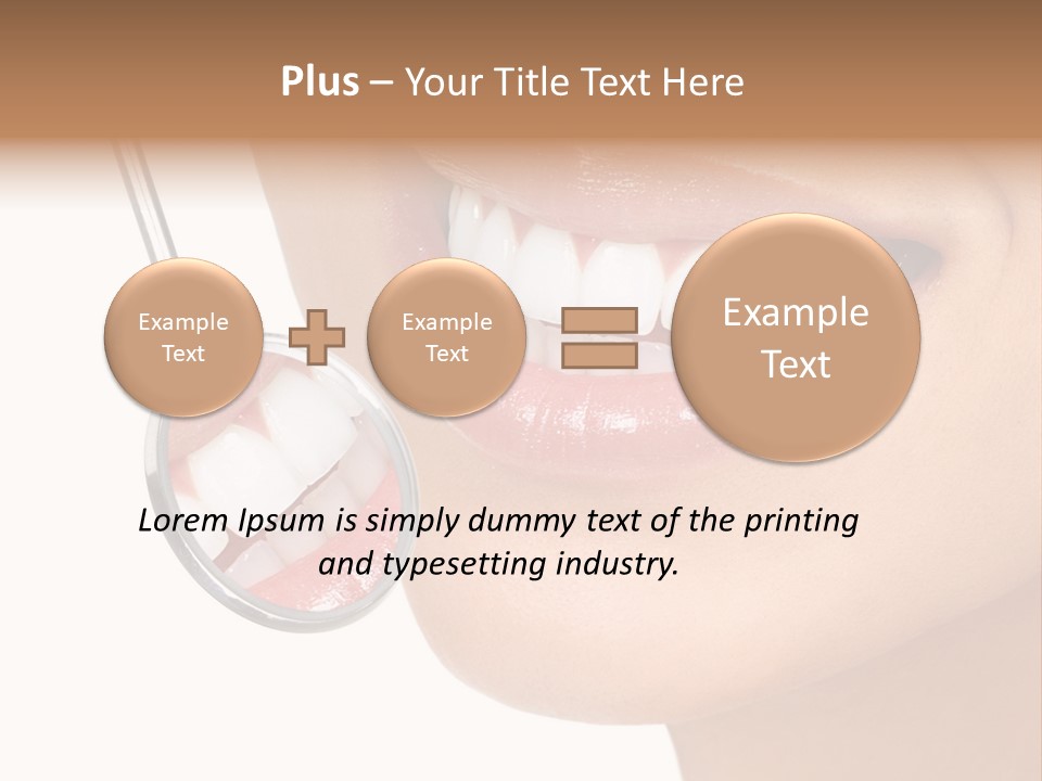 White Dentist Smile PowerPoint Template