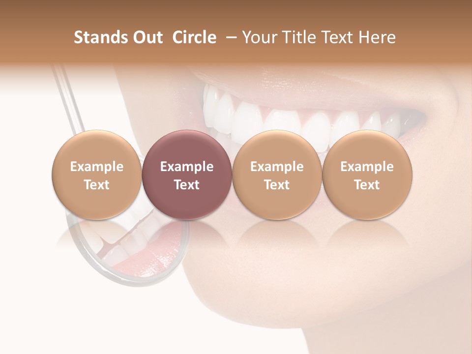 White Dentist Smile PowerPoint Template