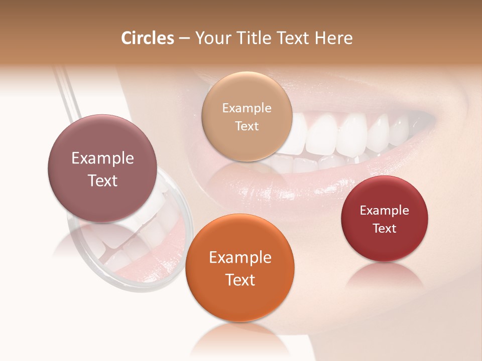 White Dentist Smile PowerPoint Template