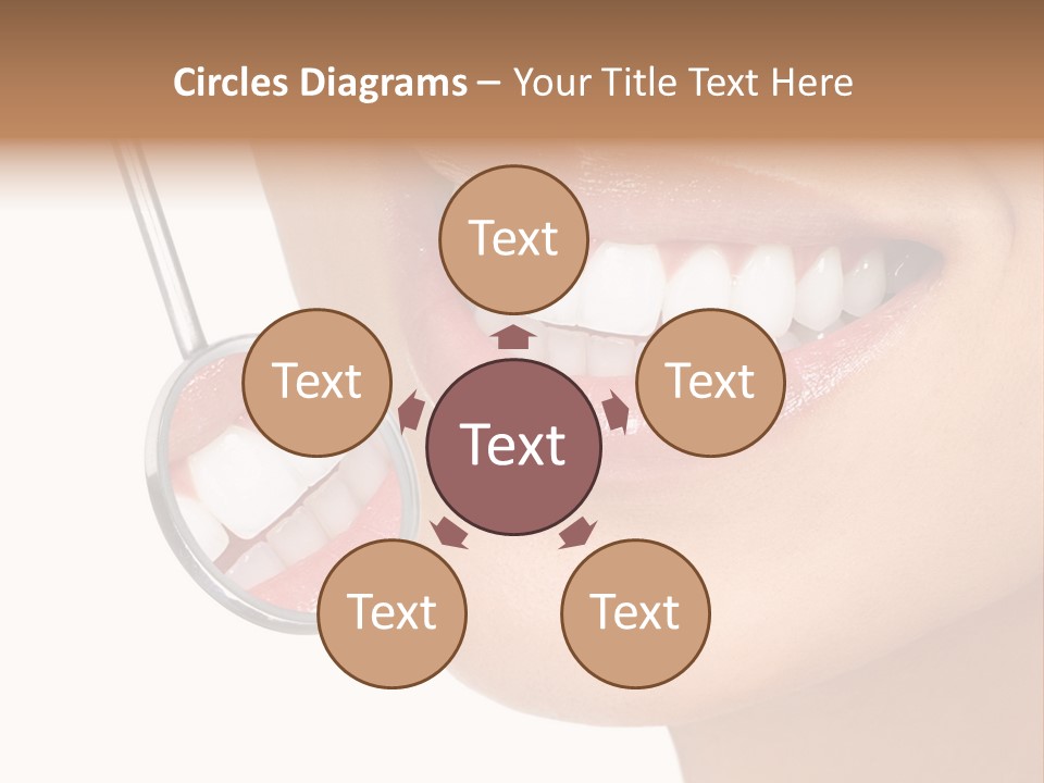 White Dentist Smile PowerPoint Template