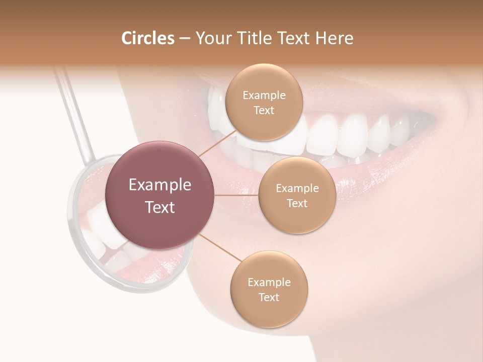 White Dentist Smile PowerPoint Template