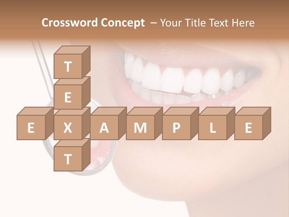 White Dentist Smile PowerPoint Template