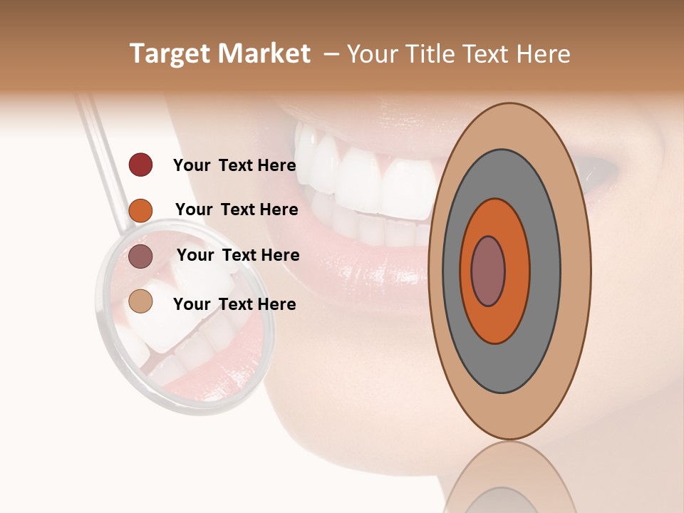 White Dentist Smile PowerPoint Template