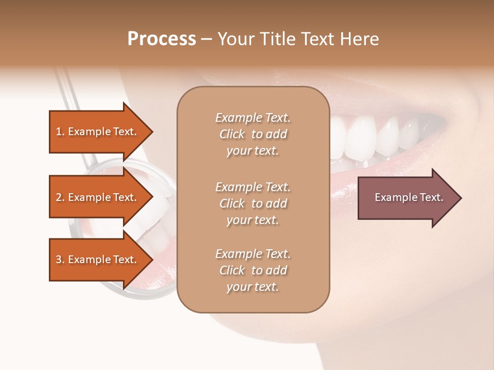 White Dentist Smile PowerPoint Template