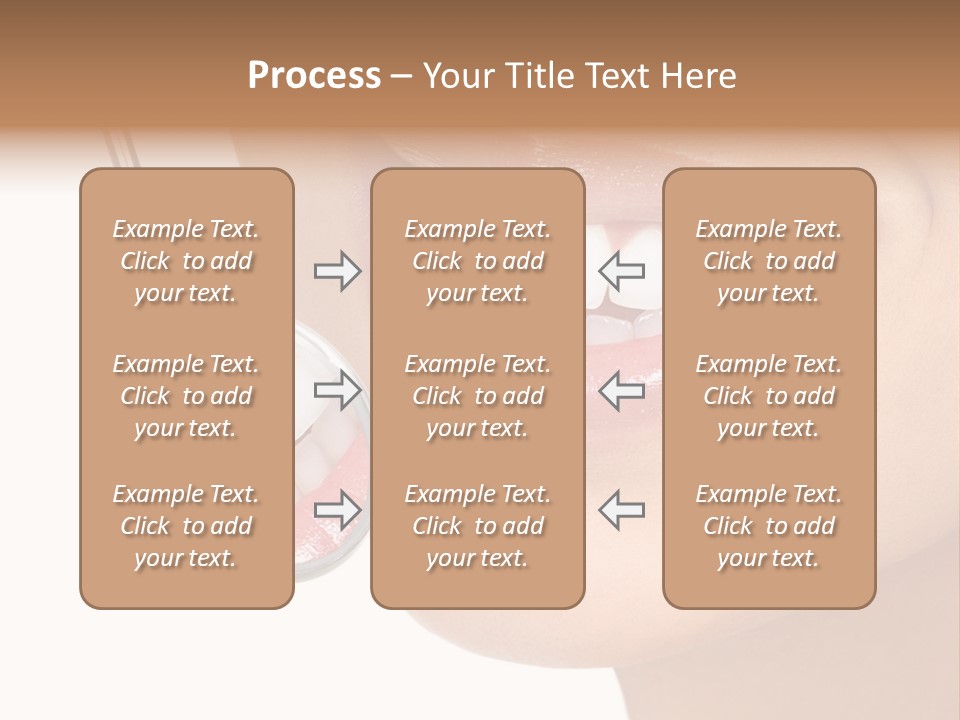White Dentist Smile PowerPoint Template