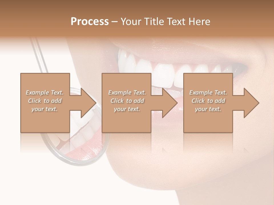 White Dentist Smile PowerPoint Template