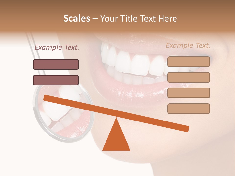 White Dentist Smile PowerPoint Template