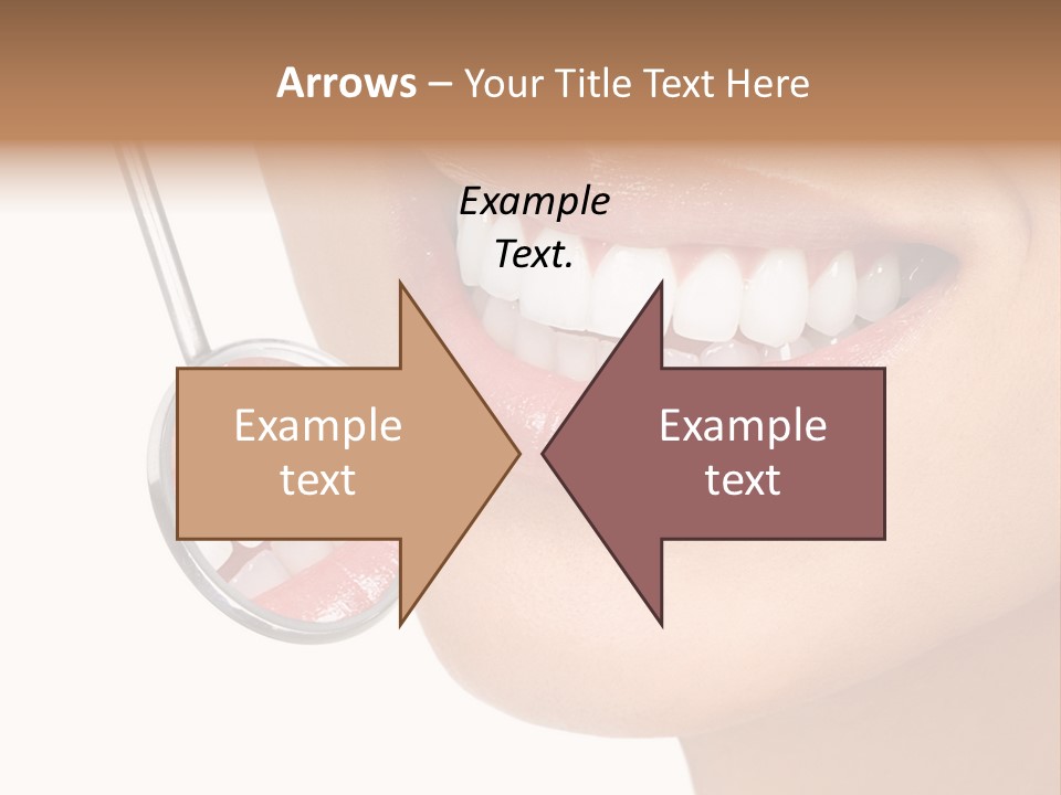 White Dentist Smile PowerPoint Template