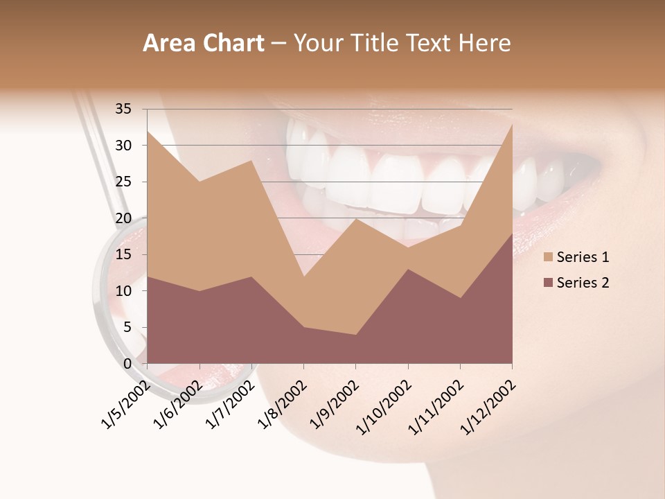 White Dentist Smile PowerPoint Template