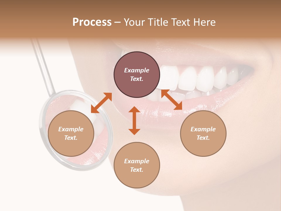White Dentist Smile PowerPoint Template