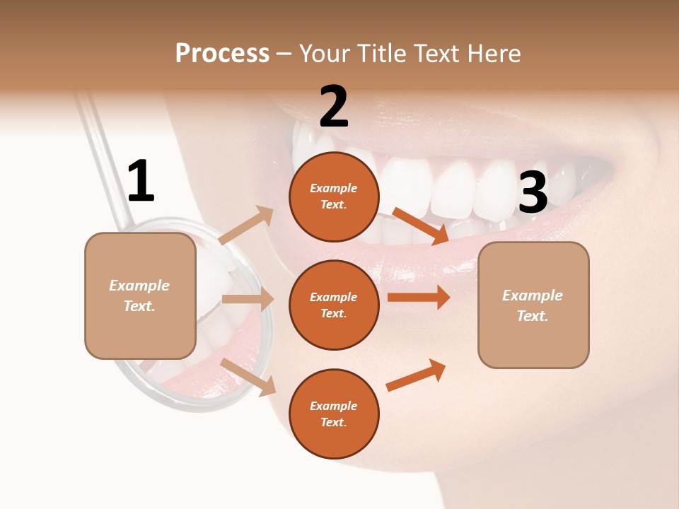 White Dentist Smile PowerPoint Template