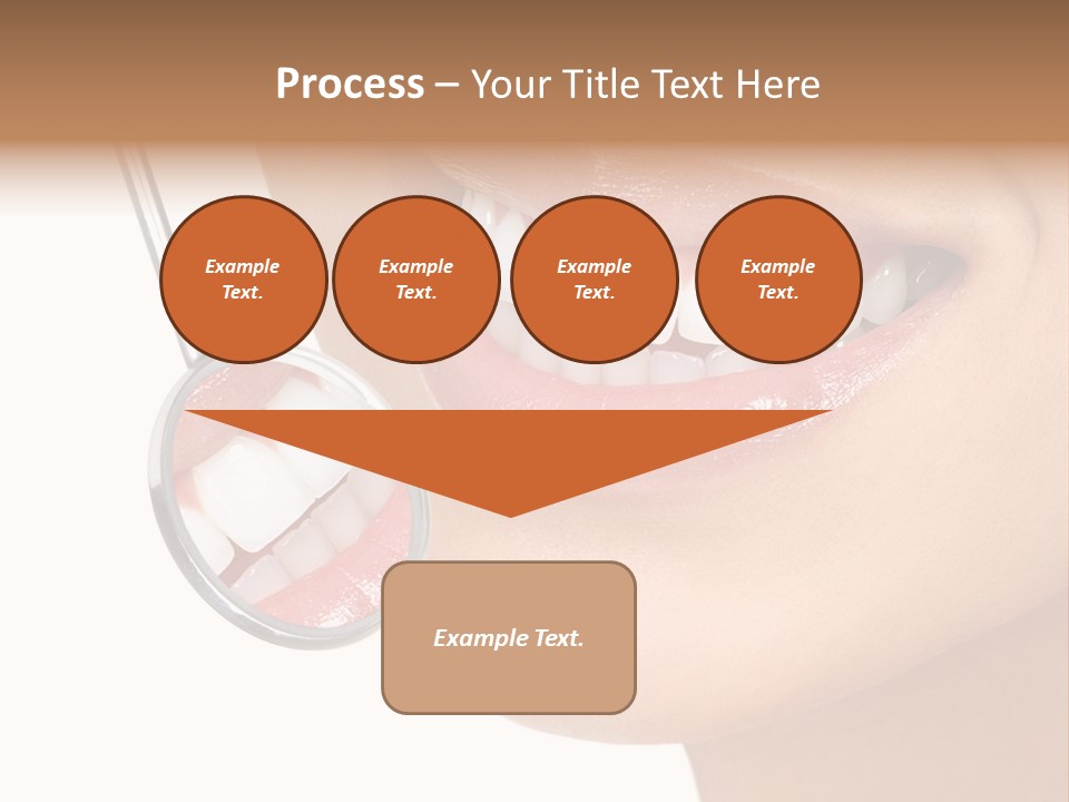 White Dentist Smile PowerPoint Template