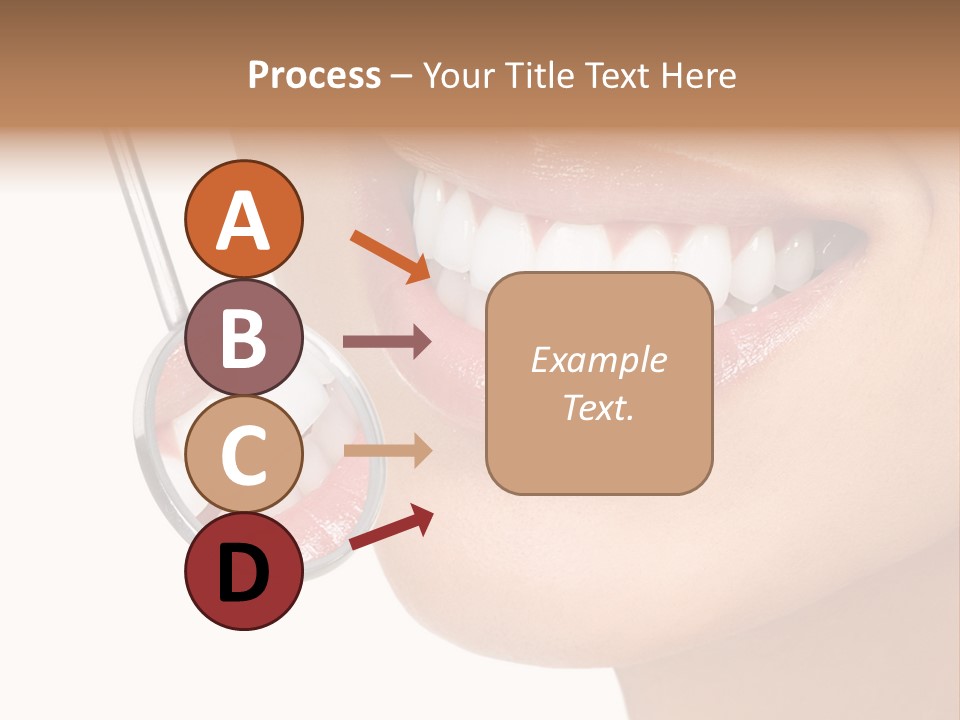 White Dentist Smile PowerPoint Template