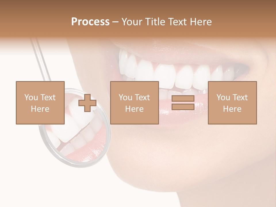 White Dentist Smile PowerPoint Template