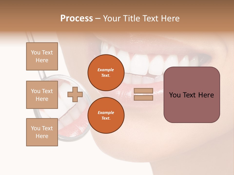 White Dentist Smile PowerPoint Template