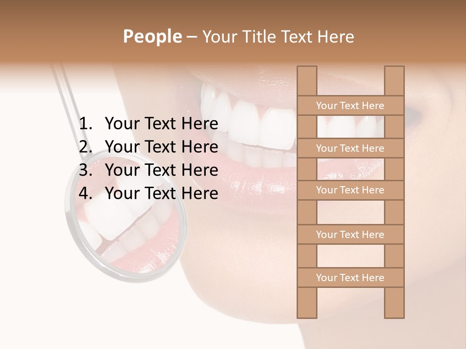 White Dentist Smile PowerPoint Template