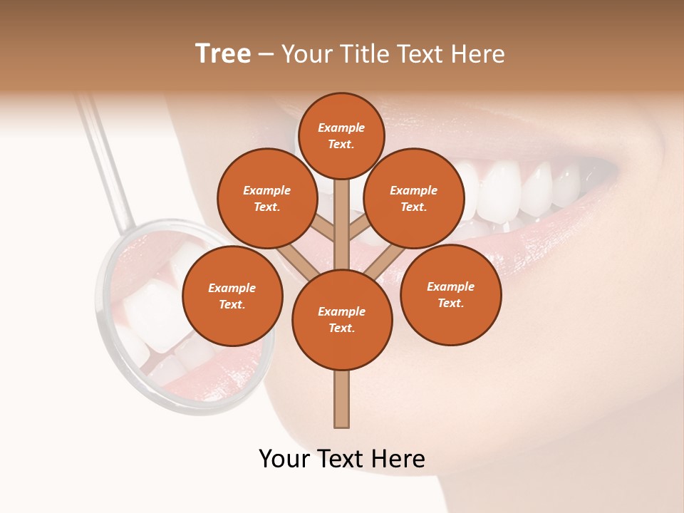 White Dentist Smile PowerPoint Template
