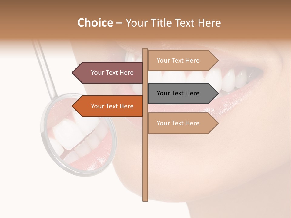 White Dentist Smile PowerPoint Template