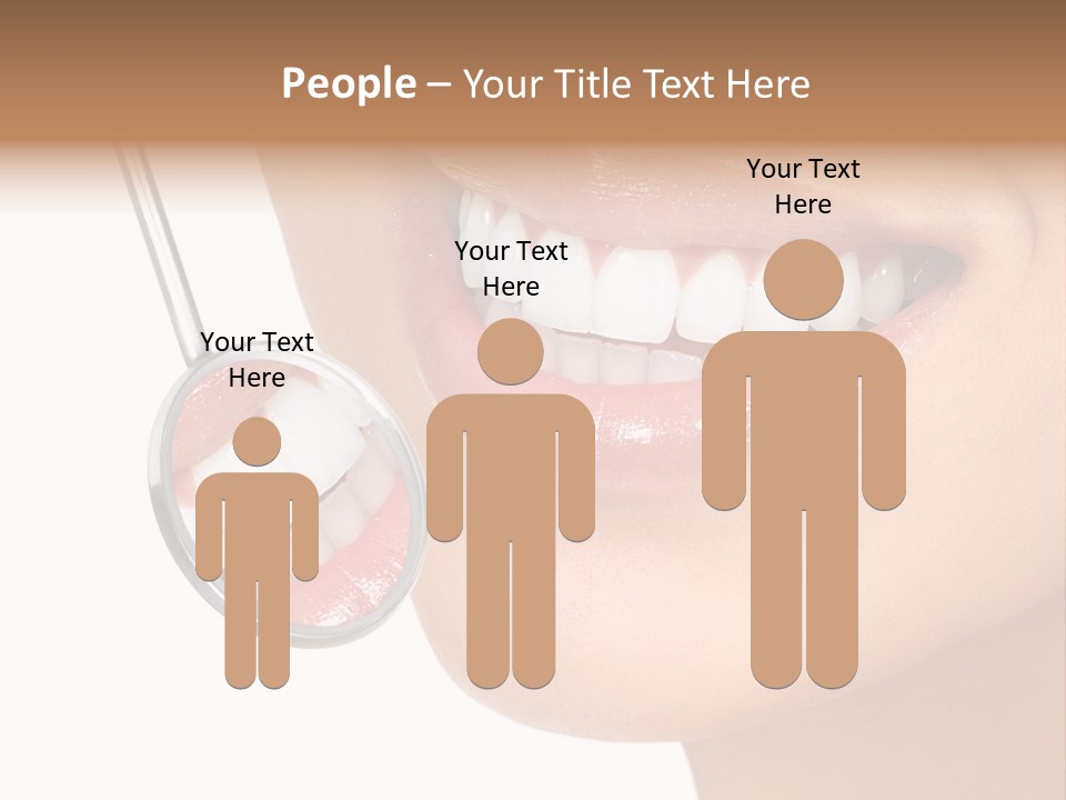 White Dentist Smile PowerPoint Template