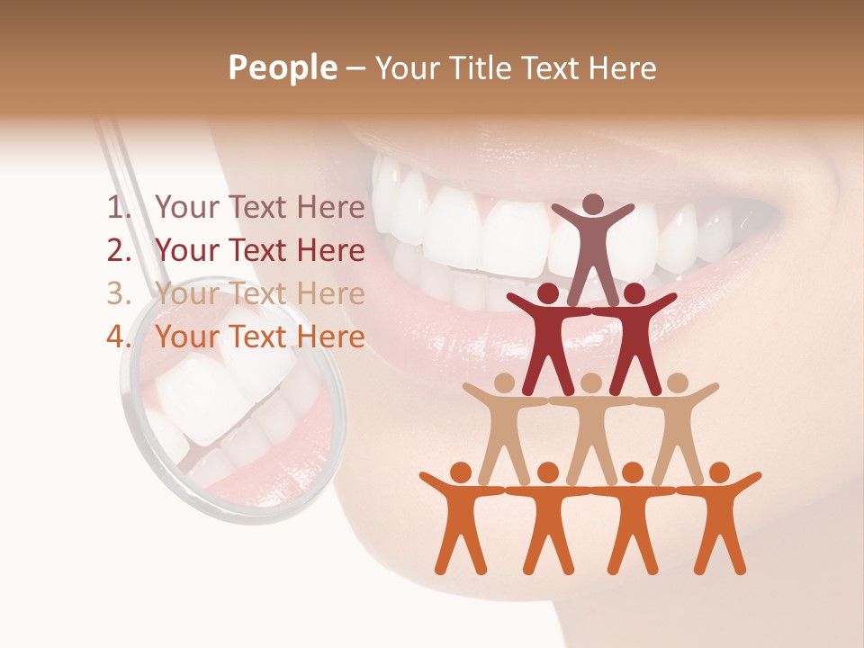 White Dentist Smile PowerPoint Template