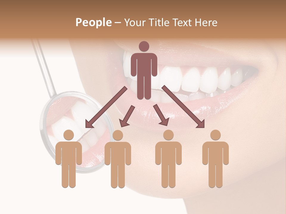 White Dentist Smile PowerPoint Template