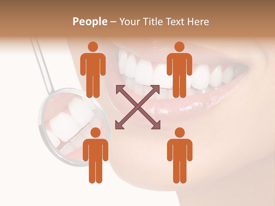 White Dentist Smile PowerPoint Template