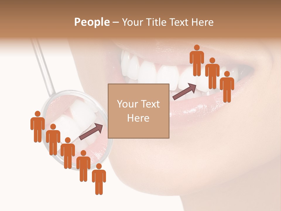 White Dentist Smile PowerPoint Template