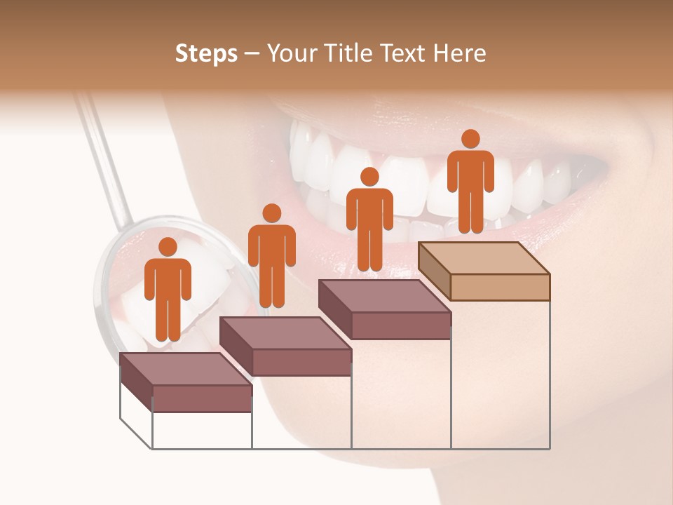 White Dentist Smile PowerPoint Template