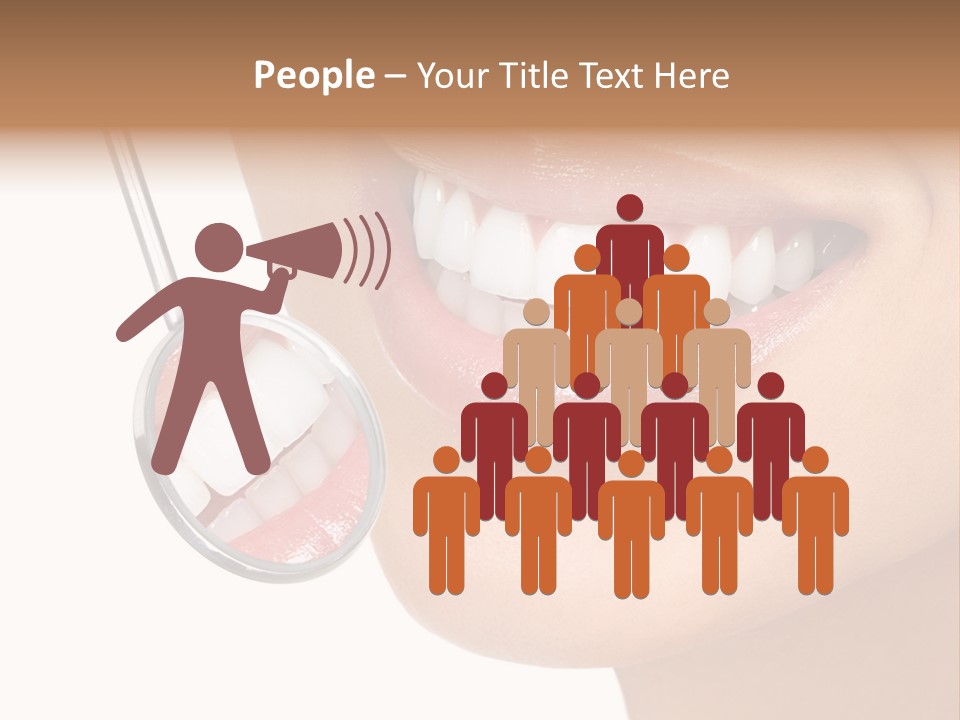 White Dentist Smile PowerPoint Template