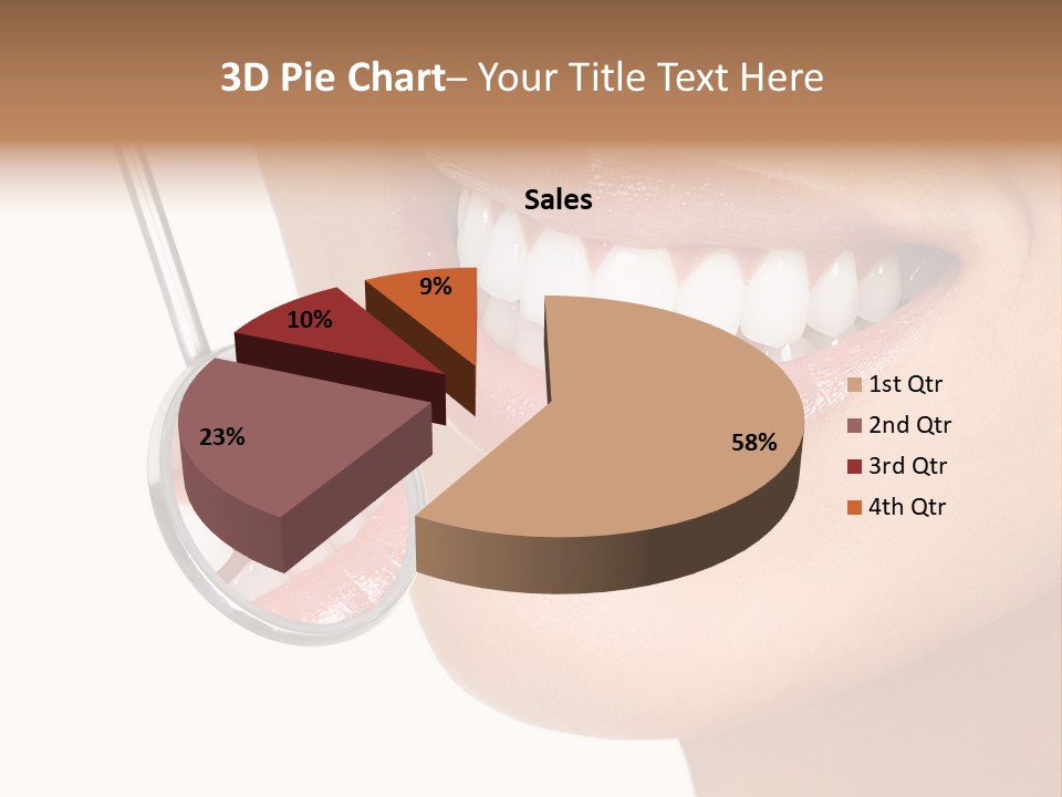 White Dentist Smile PowerPoint Template