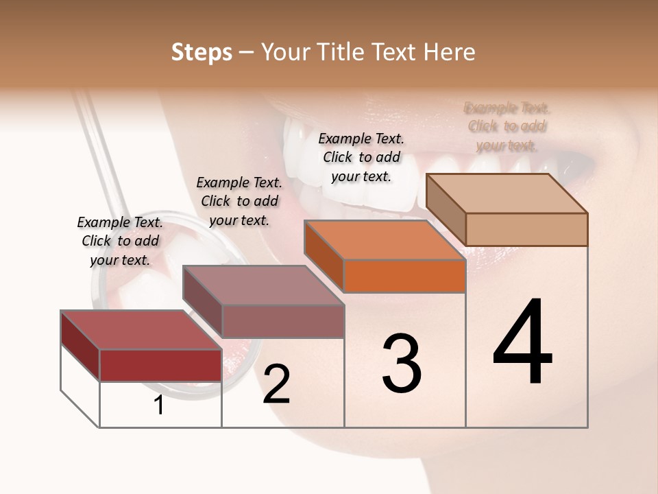 White Dentist Smile PowerPoint Template